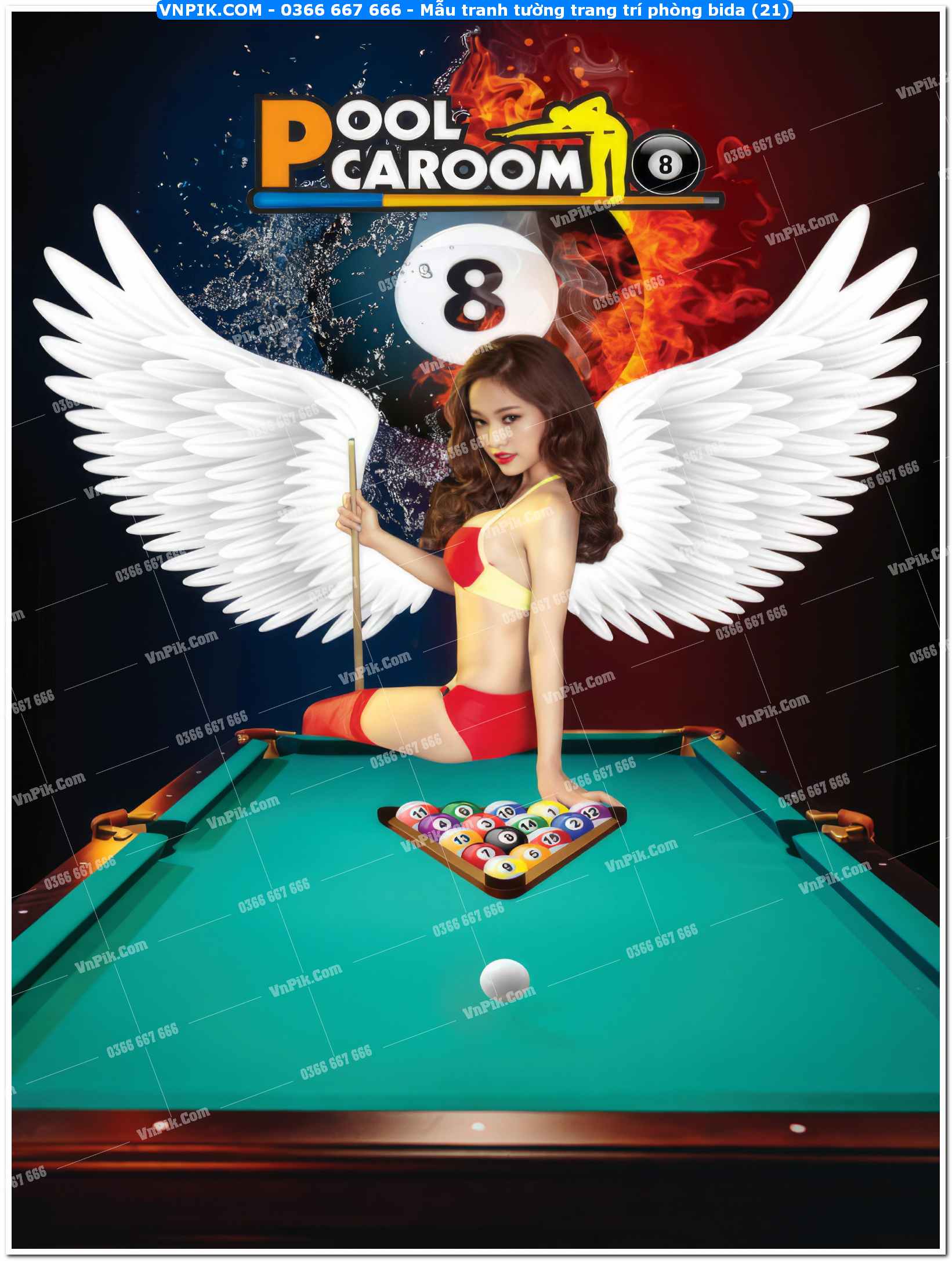 Mẫu tranh tường trang trí phòng bida (21)