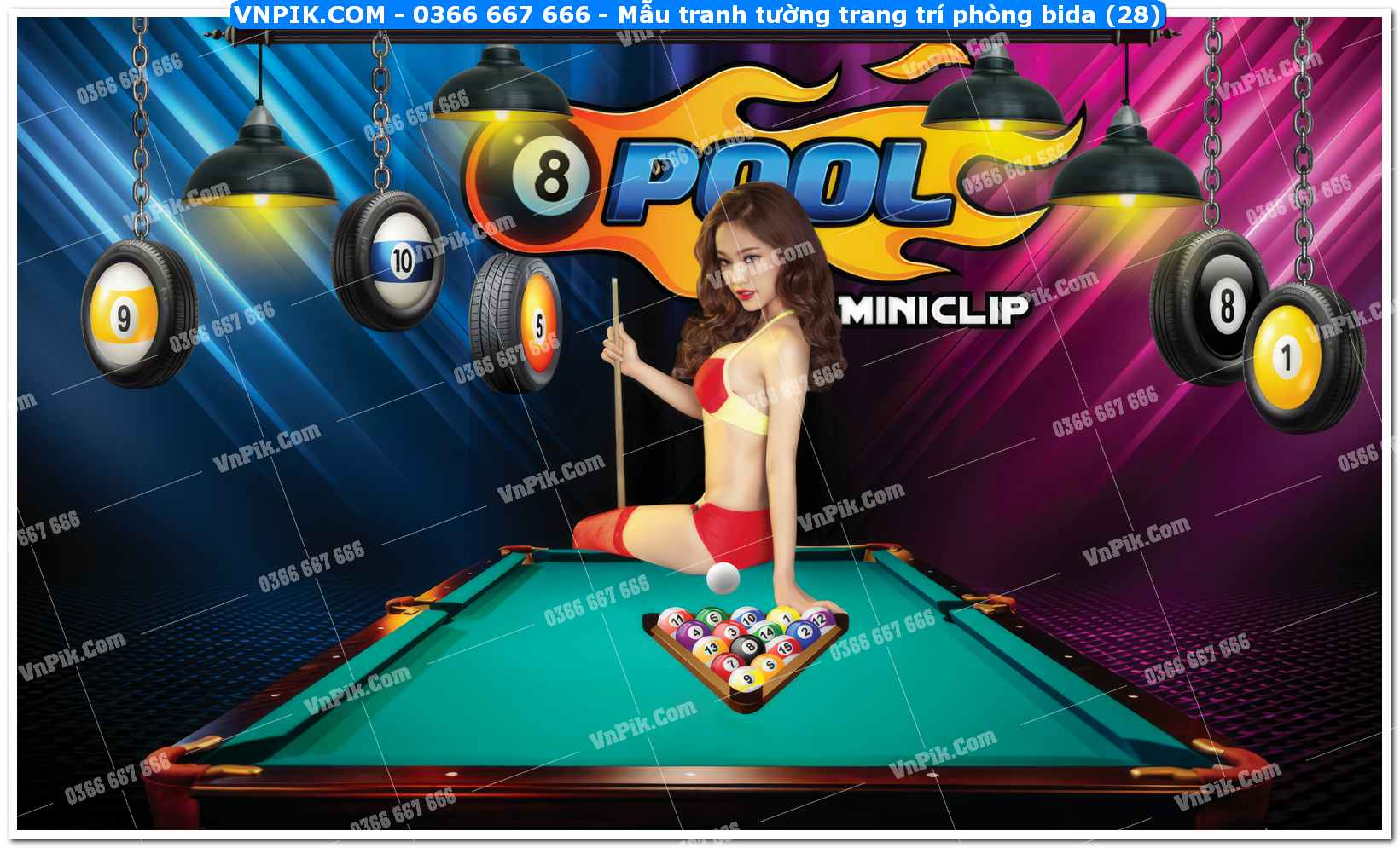 Mẫu tranh tường trang trí phòng bida (28)