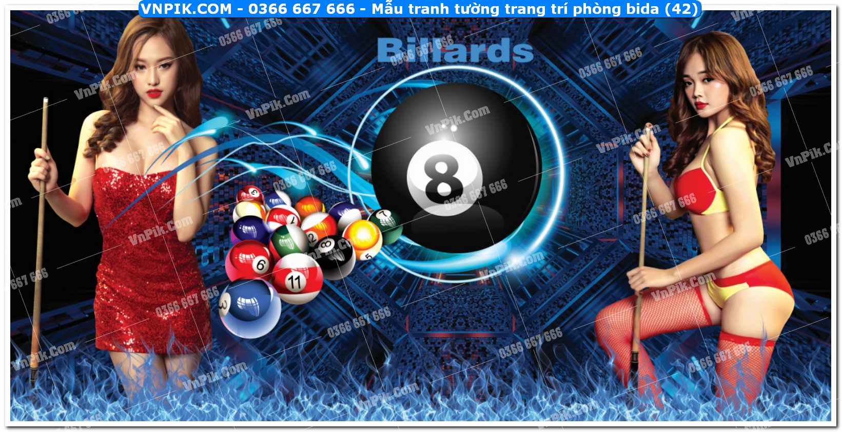 Mẫu tranh tường trang trí phòng bida (42)