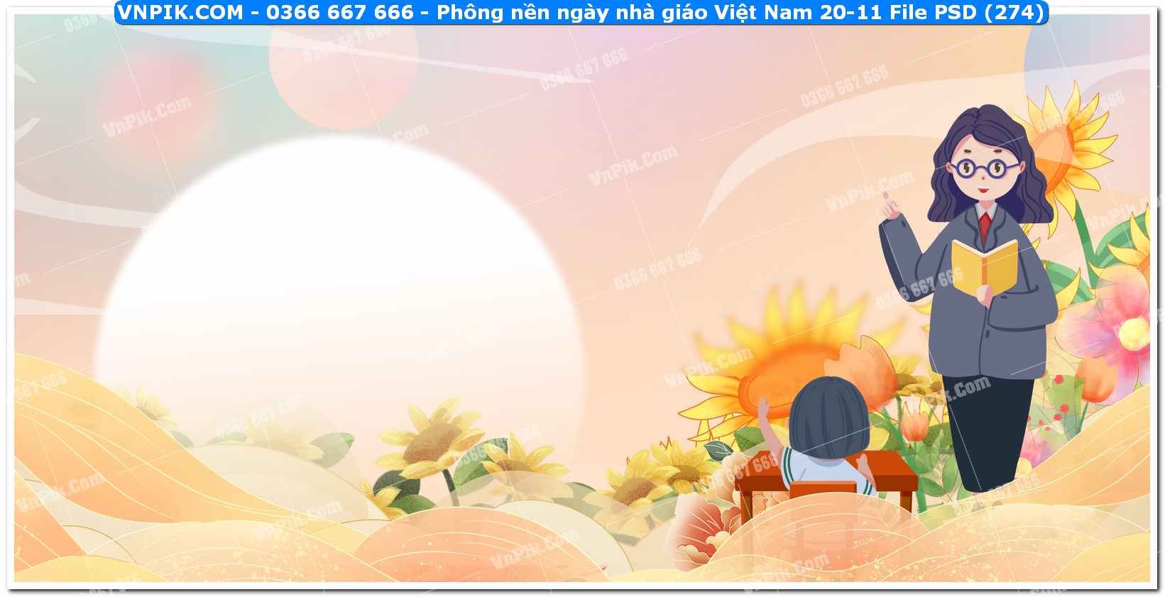 Phông nền ngày nhà giáo Việt Nam 20-11 File PSD (274)