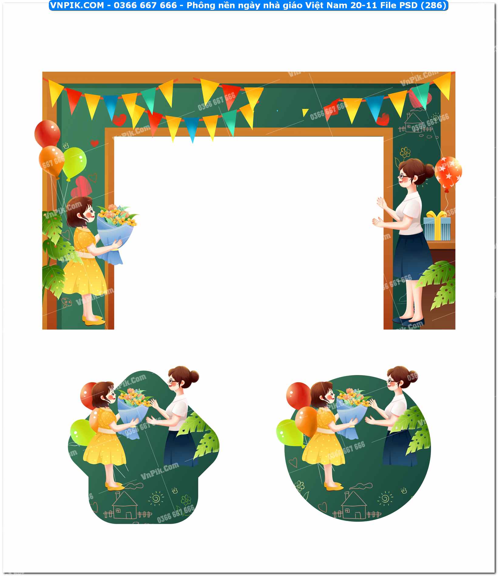 Phông nền ngày nhà giáo Việt Nam 20-11 File PSD (286)