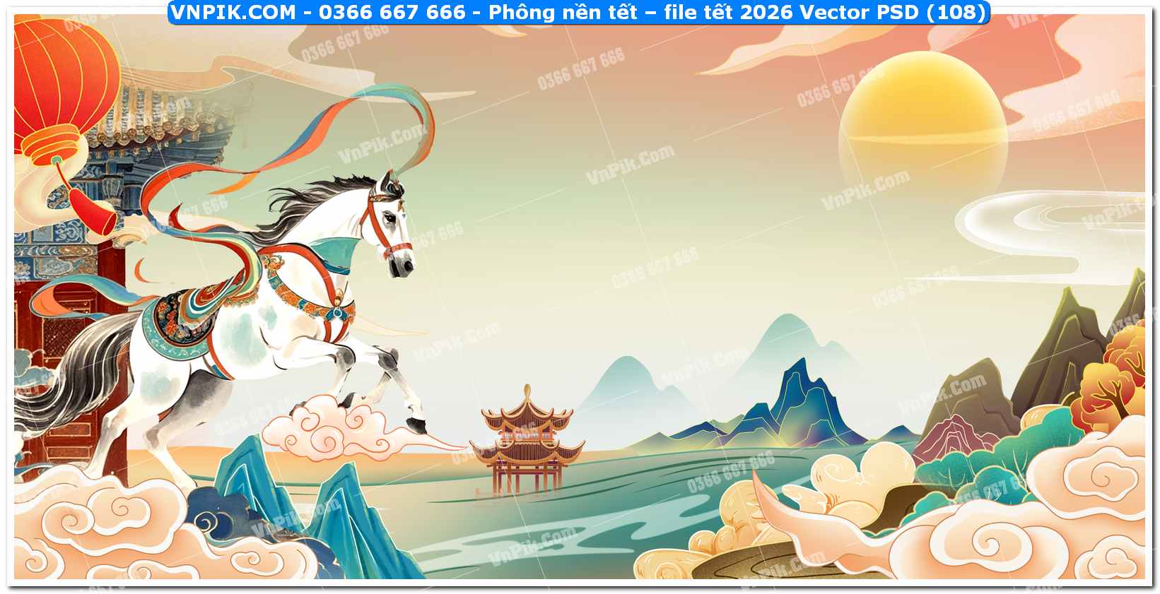 Mã 184125 - Phông nền tết – file tết 2026 Vector PSD (108) - VNPIK.COM