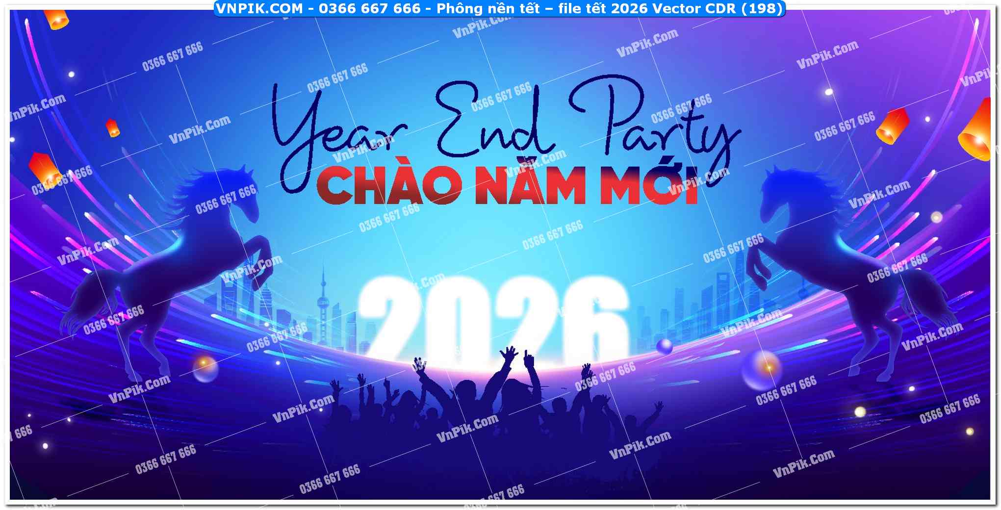 Phông nền tết – file tết 2026 Vector CDR (198)