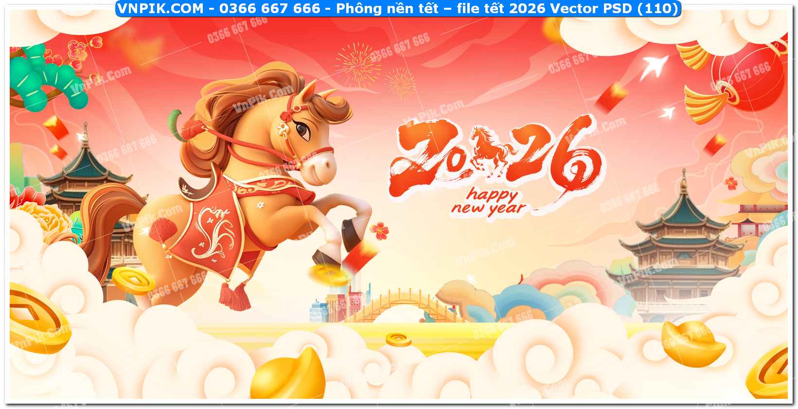 Phông nền tết – file tết 2026 Vector PSD (110)