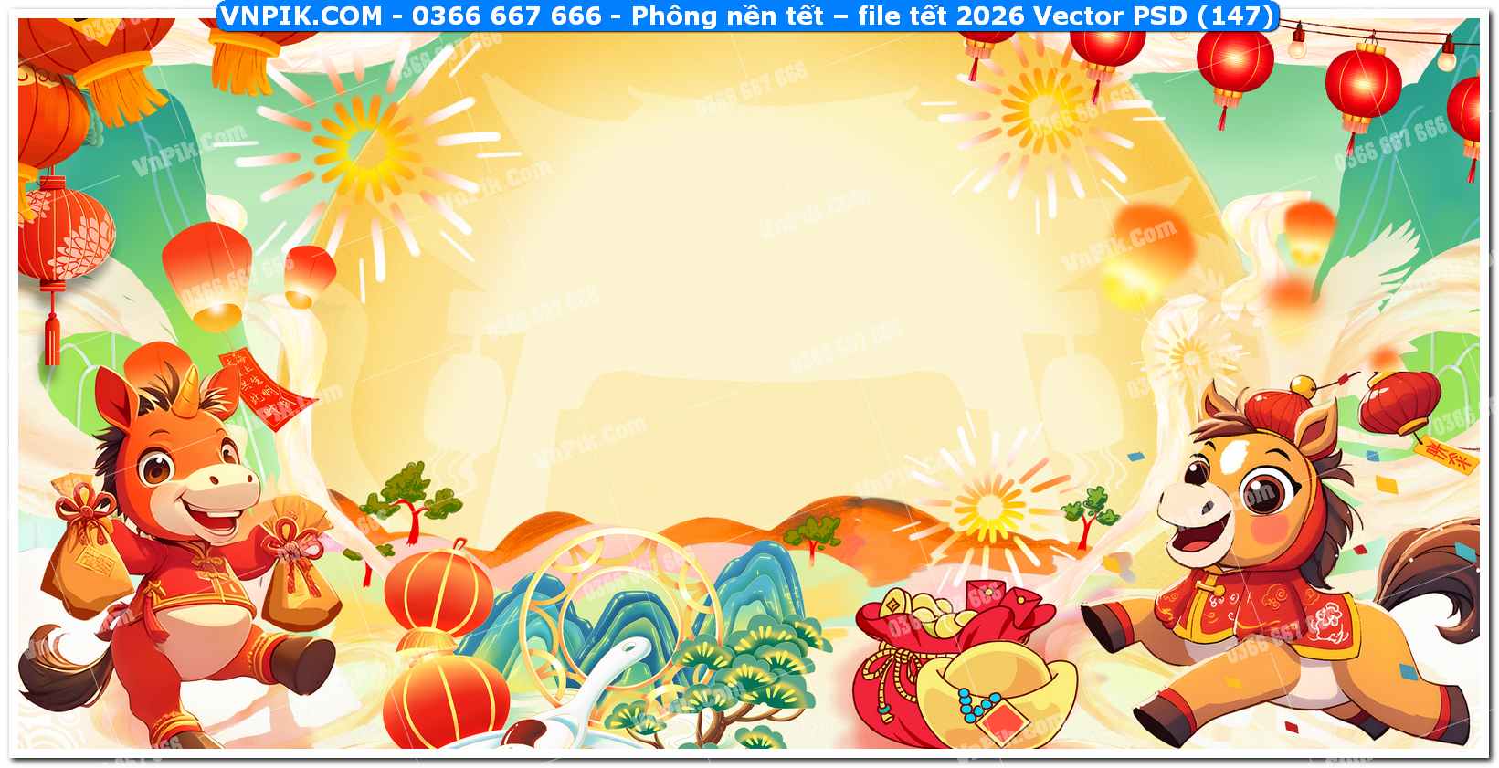 Phông nền tết – file tết 2026 Vector PSD (147)