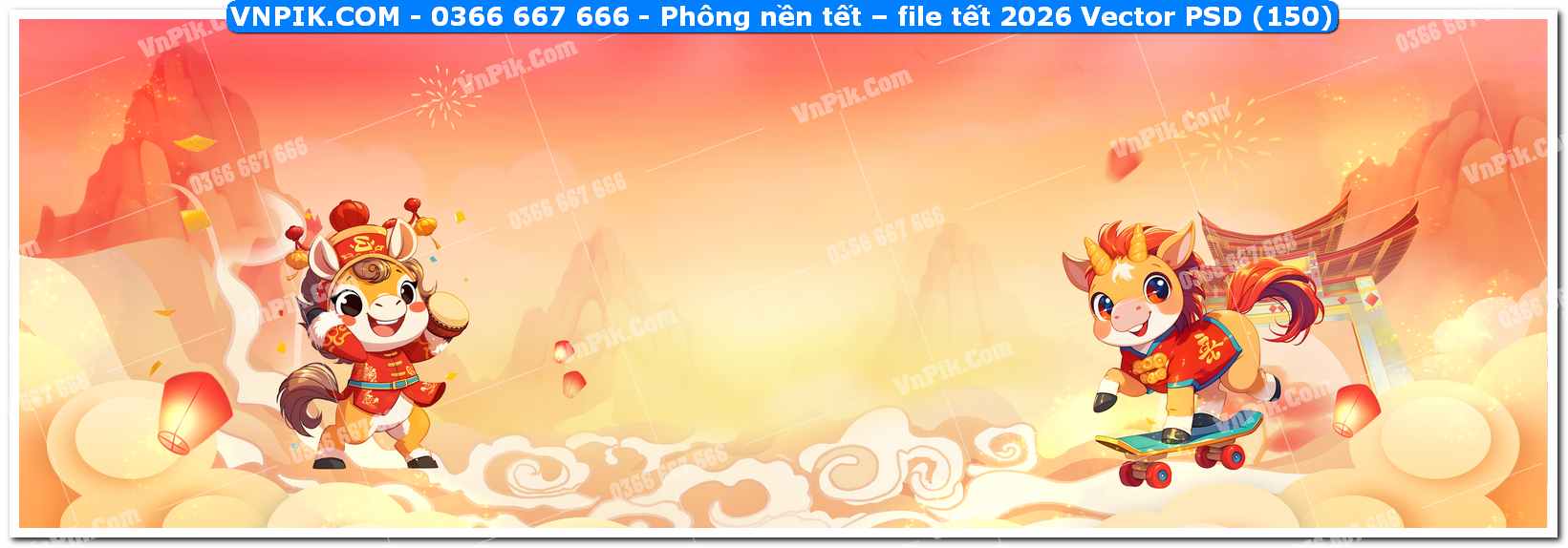 Phông nền tết – file tết 2026 Vector PSD (150)