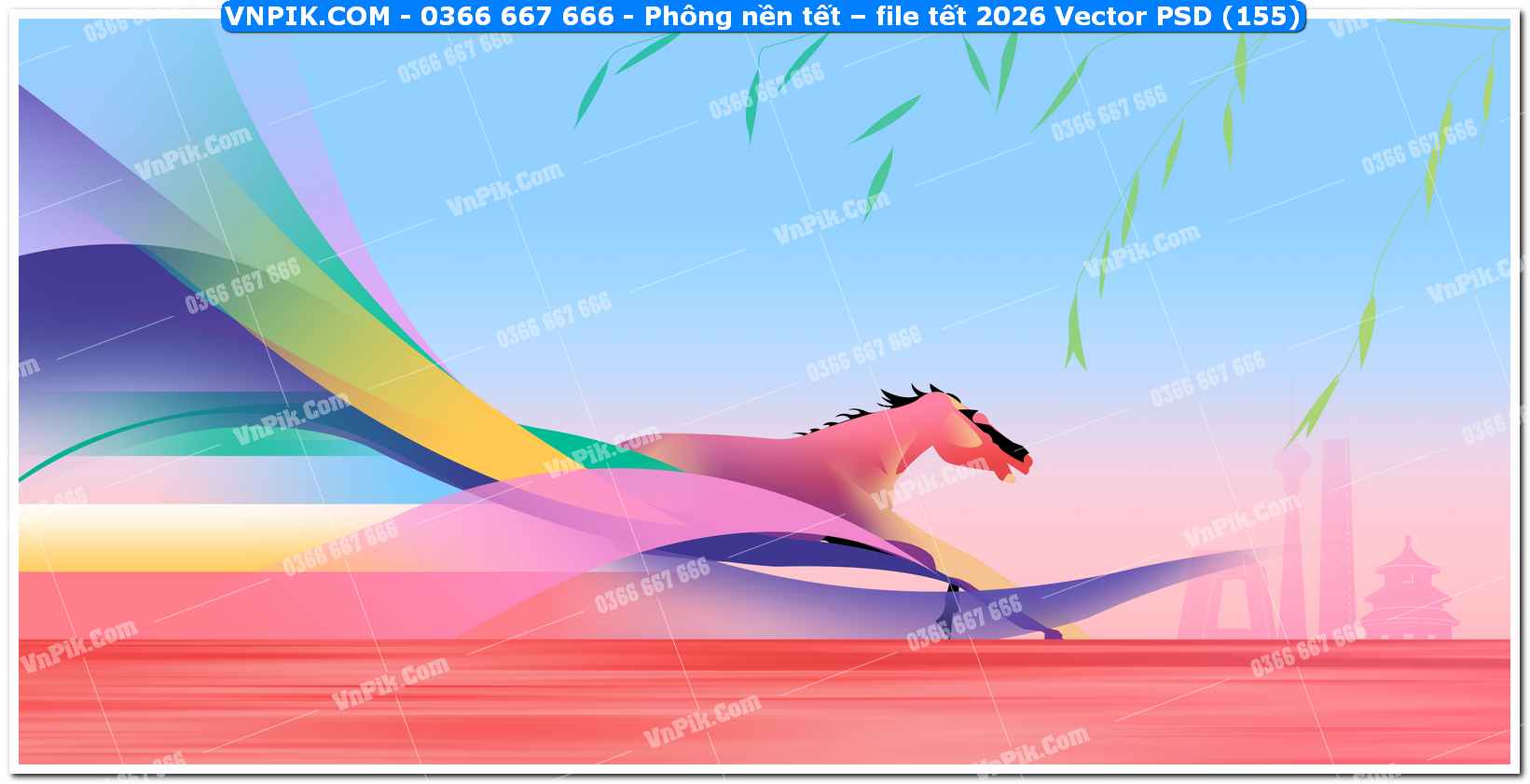 Phông nền tết – file tết 2026 Vector PSD (155)