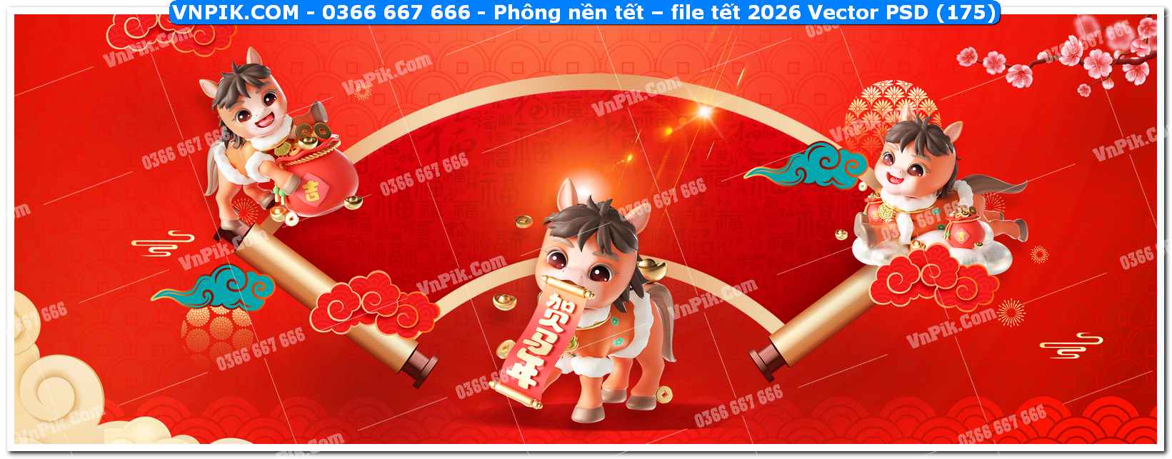 Phông nền tết – file tết 2026 Vector PSD (175)