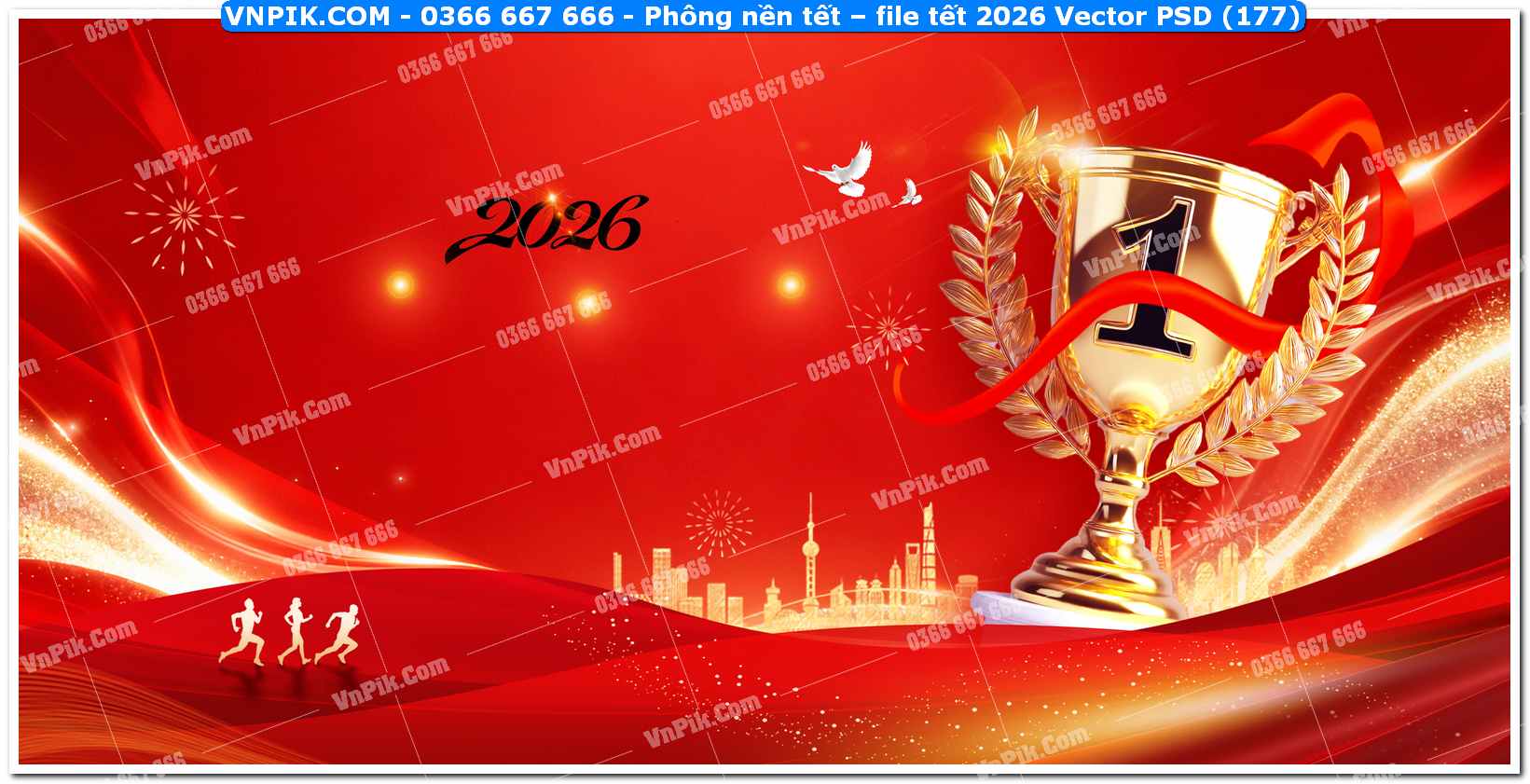 Phông nền tết – file tết 2026 Vector PSD (177)