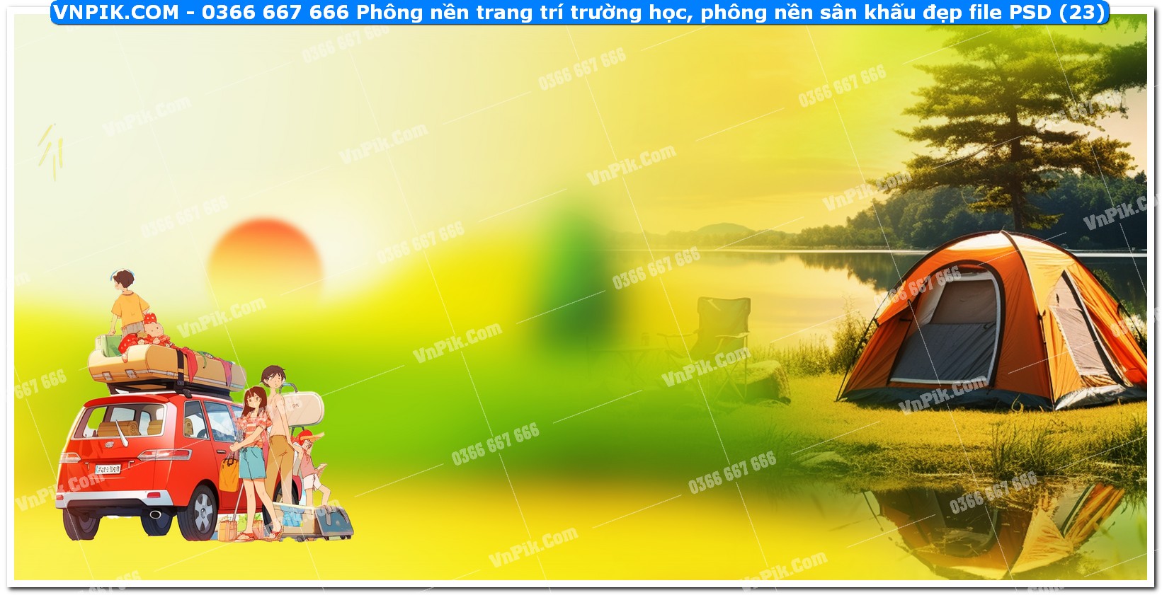 Phông nền trang trí trường học, phông nền sân khấu đẹp file PSD (23)
