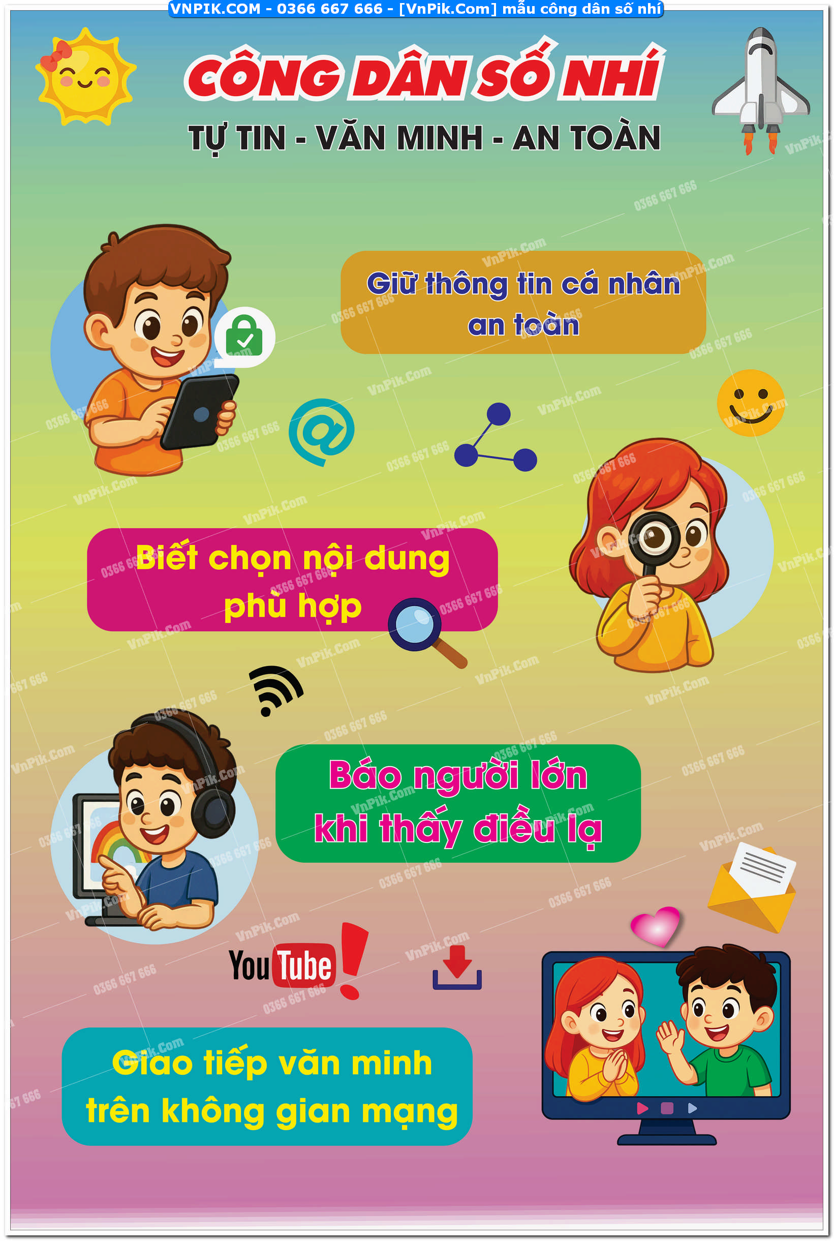 mẫu công dân số nhí