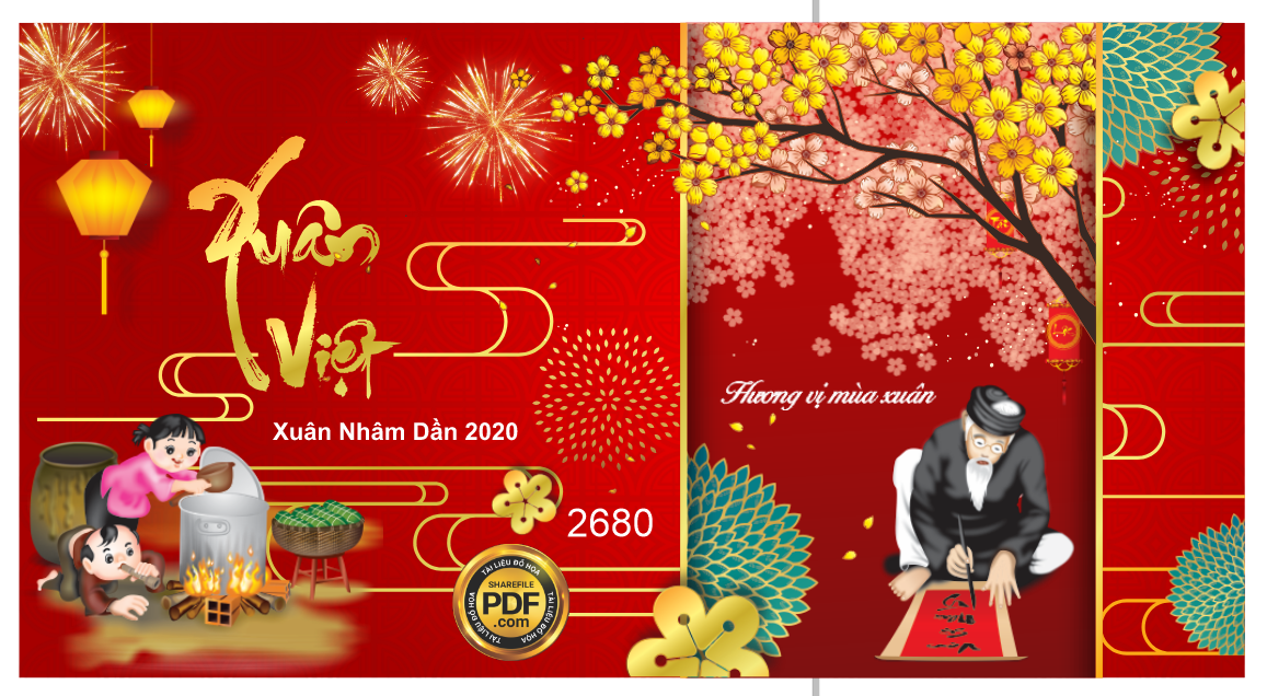 Market Xuân việt – hương vị xuân – xuân nhâm dần 2022 file cdr