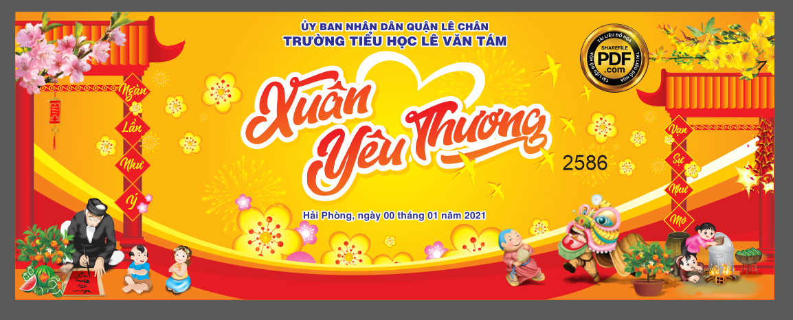 Market Xuân Yêu Thương – trường tiểu học Lê Văn Tám