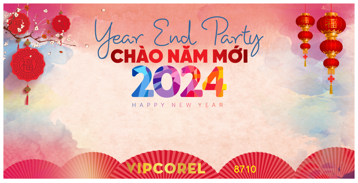Backdrop year end party chào năm mới 2024 #41