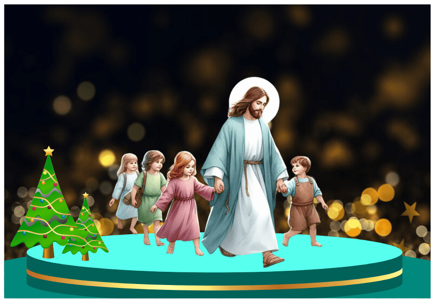 Mẫu thiết kế Chúa giáng sinh 2025 file corel #3
