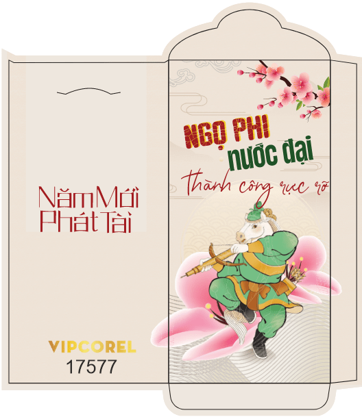 Bao lì xì chúc mừng năm mới 2026 #15 file corel