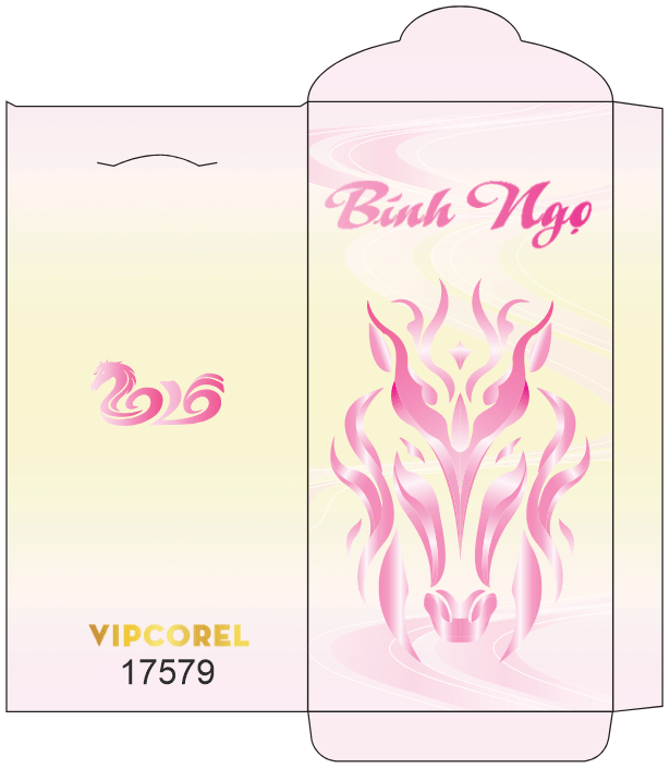 Bao lì xì chúc mừng năm mới 2026 #17 file corel