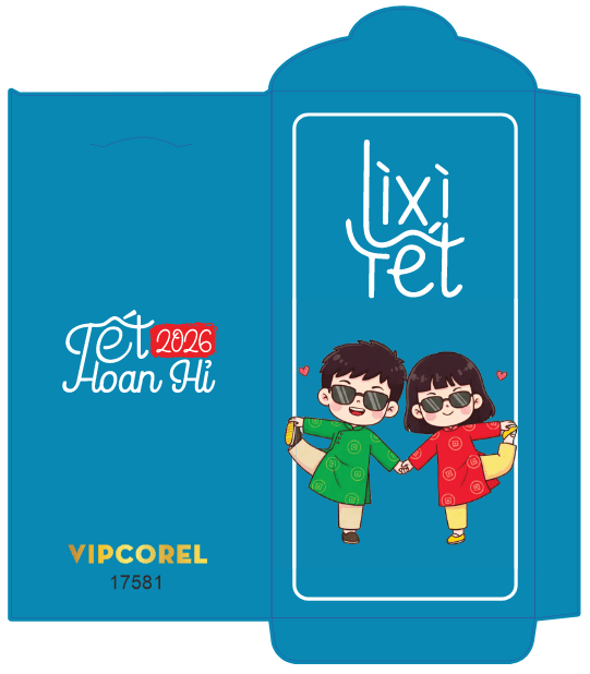 Bao lì xì chúc mừng năm mới 2026 #19 file corel