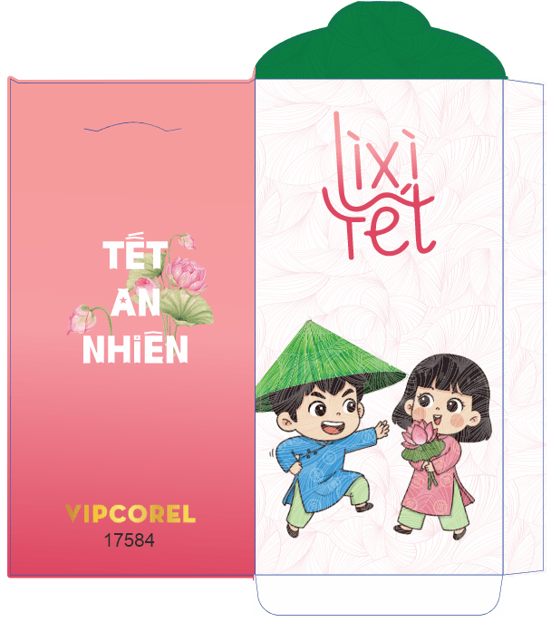 Bao lì xì chúc mừng năm mới 2026 #22 file corel