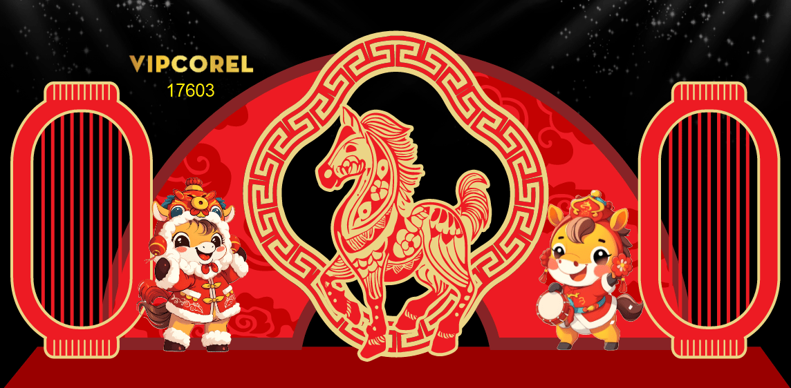 Backdrop Happy New Year 2026 file corel #293