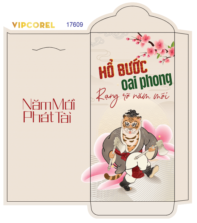 Bao lì xì chúc mừng năm mới 2026 #31 file corel