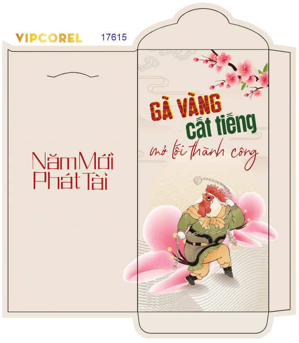 Bao lì xì chúc mừng năm mới 2026 #37 file corel