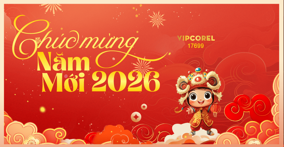 Backdrop Happy New Year 2026 file corel #324