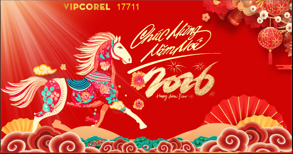 Backdrop Happy New Year 2026 file corel #333