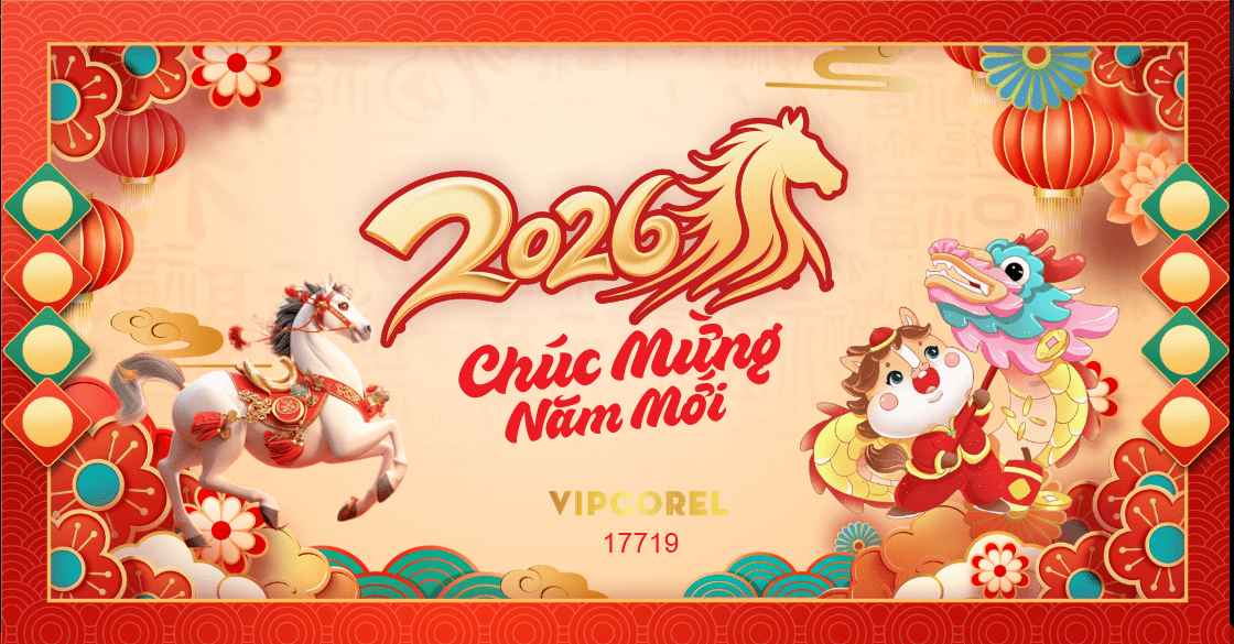 Backdrop Happy New Year 2026 file corel #340