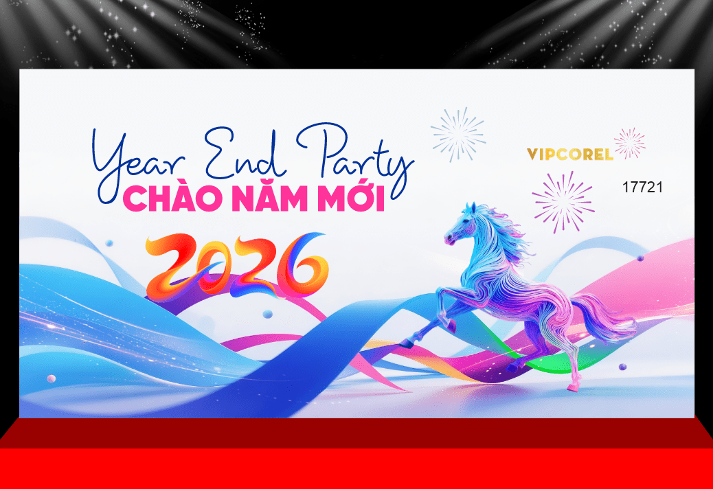 Backdrop Happy New Year 2026 file corel #342