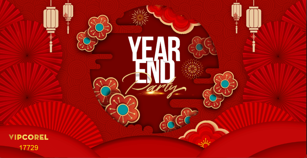 Backdrop Happy New Year 2026 file corel #350