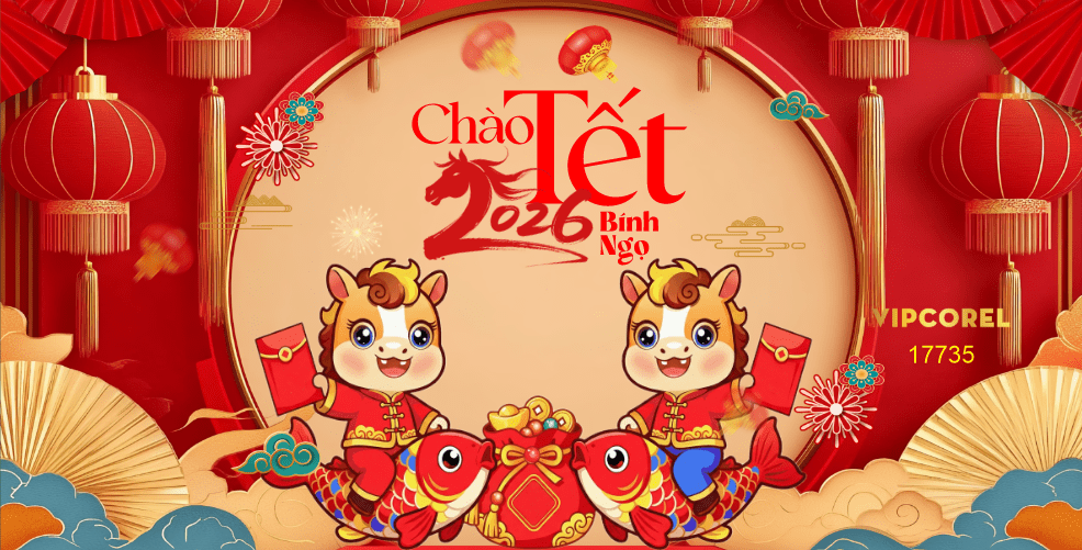 Backdrop Happy New Year 2026 file corel #355