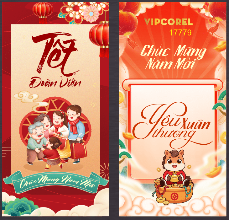 Backdrop Happy New Year 2026 file corel #384