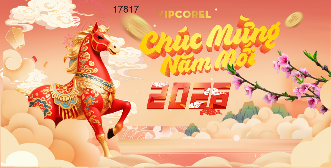 Market Chúc mừng năm mới 2026 file corel #394