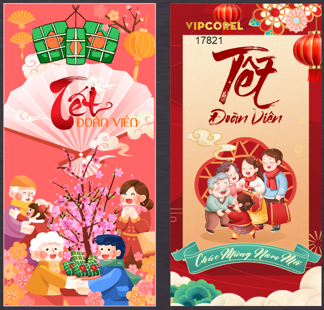 Market Chúc mừng năm mới 2026 file corel #398