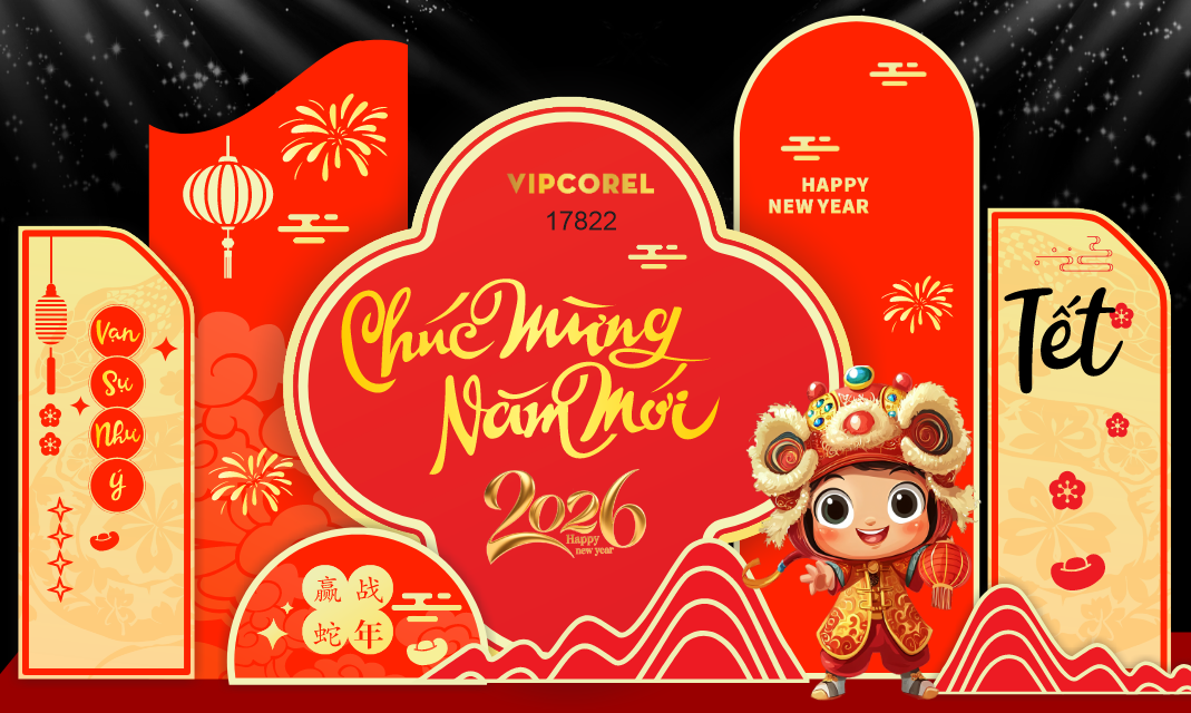 Market Chúc mừng năm mới 2026 file corel #399