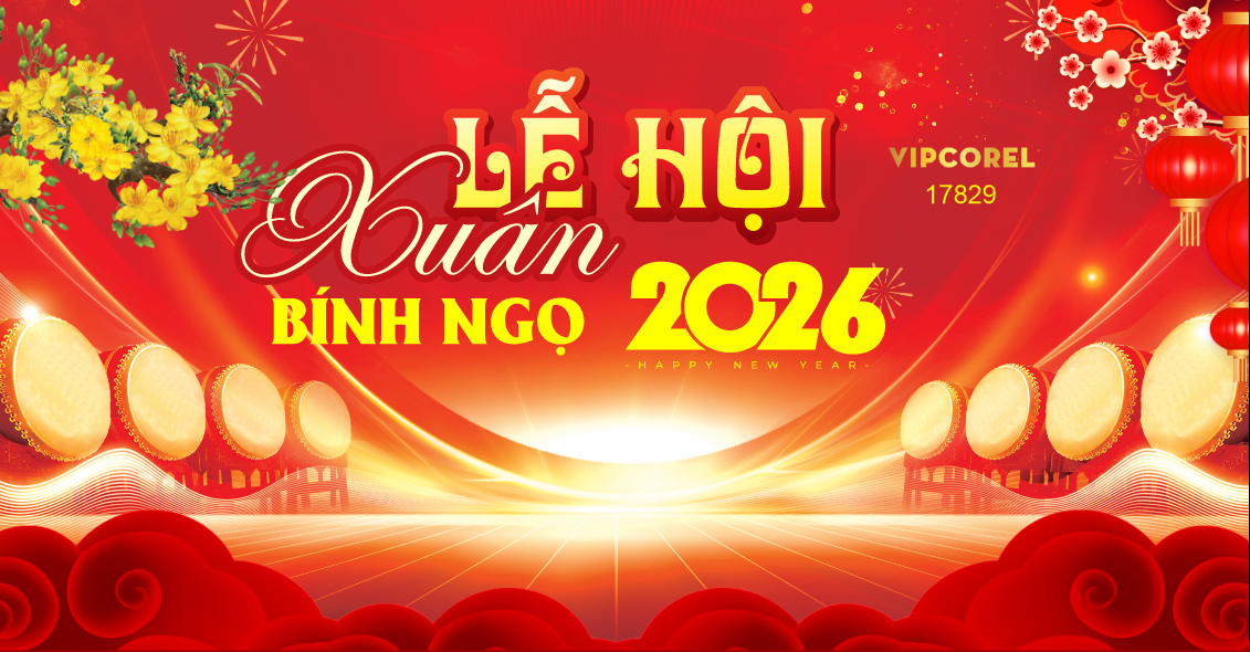 Market Chúc mừng năm mới 2026 file corel #406