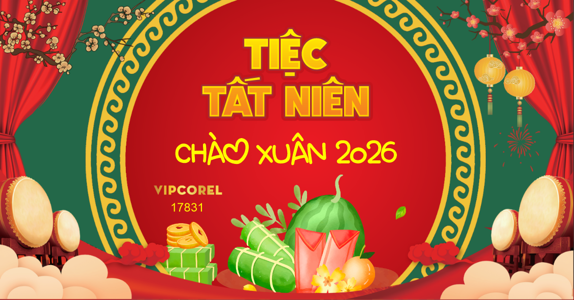 Market Chúc mừng năm mới 2026 file corel #408