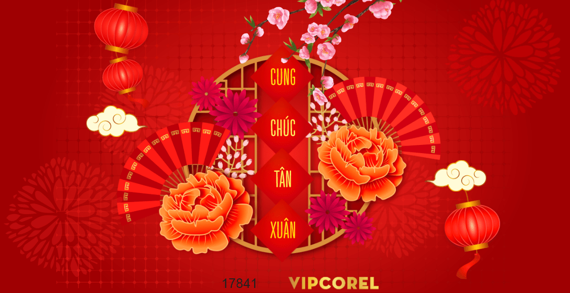 Market Chúc mừng năm mới 2026 file corel #418