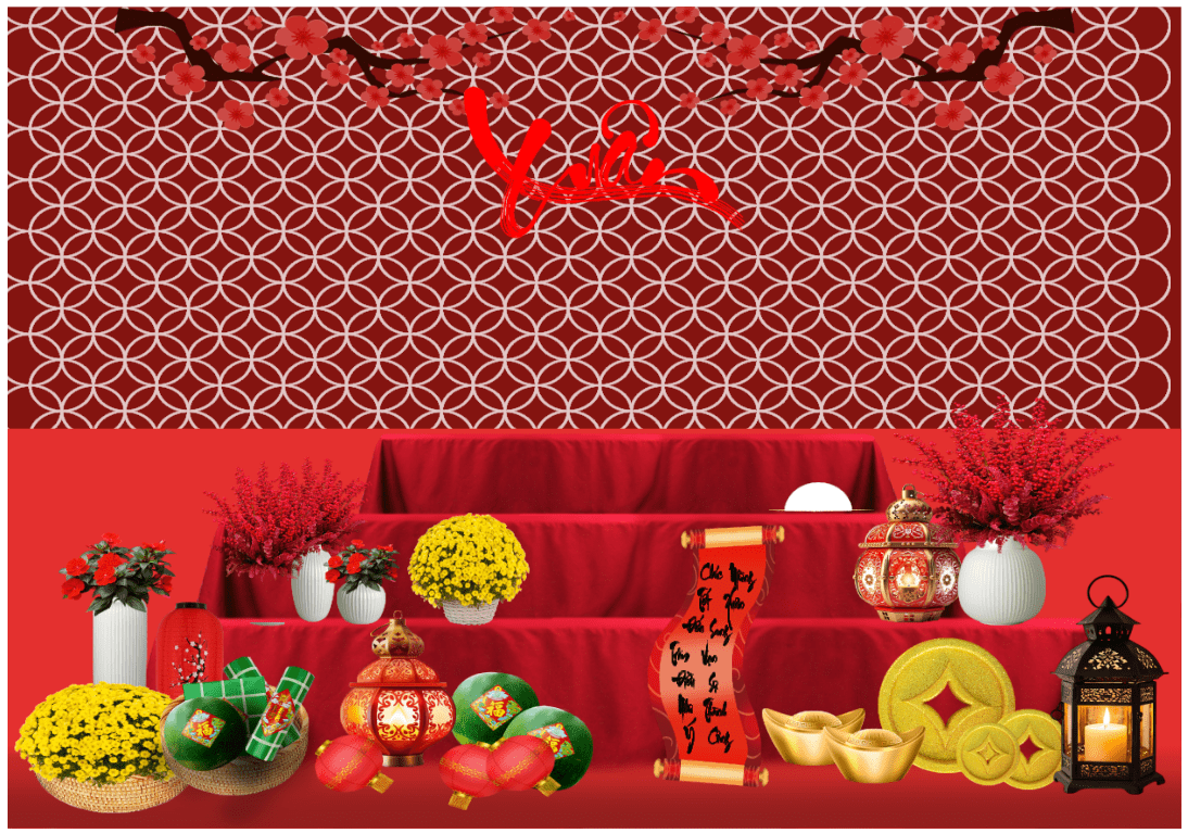 Market Chúc mừng năm mới 2026 file corel #426