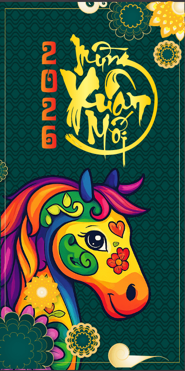 Market Chúc mừng năm mới 2026 file corel #488