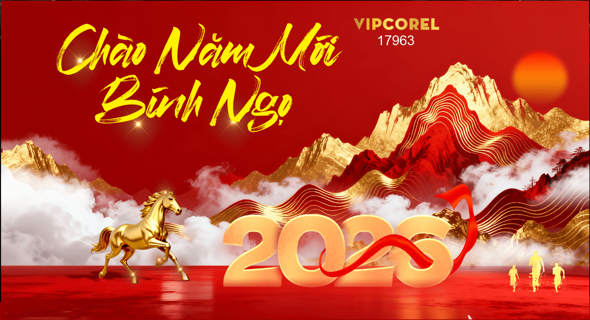 Market Chúc mừng năm mới 2026 file corel #508
