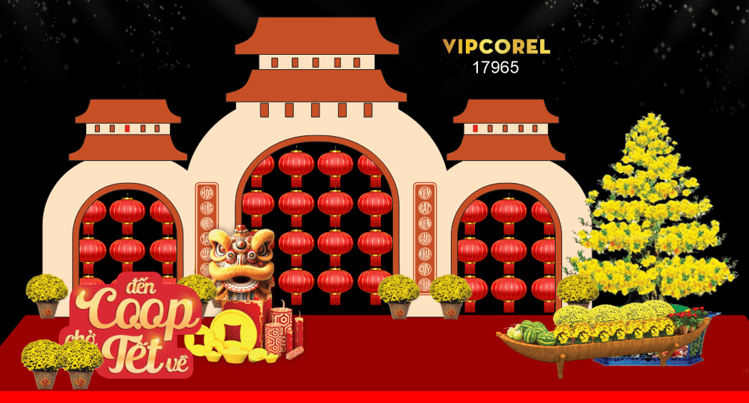 Market Chúc mừng năm mới 2026 file corel #510