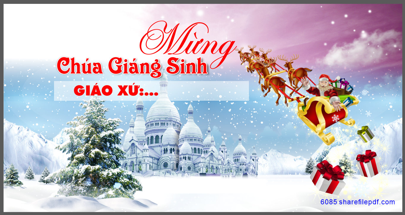 Backdrop Mừng chúa giáng sinh giáo sứ 2022 #9 file corel