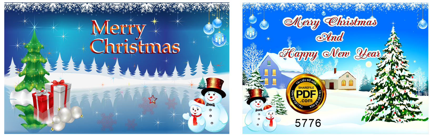 Market merry Christmas Giáng sinh 2022 file corel