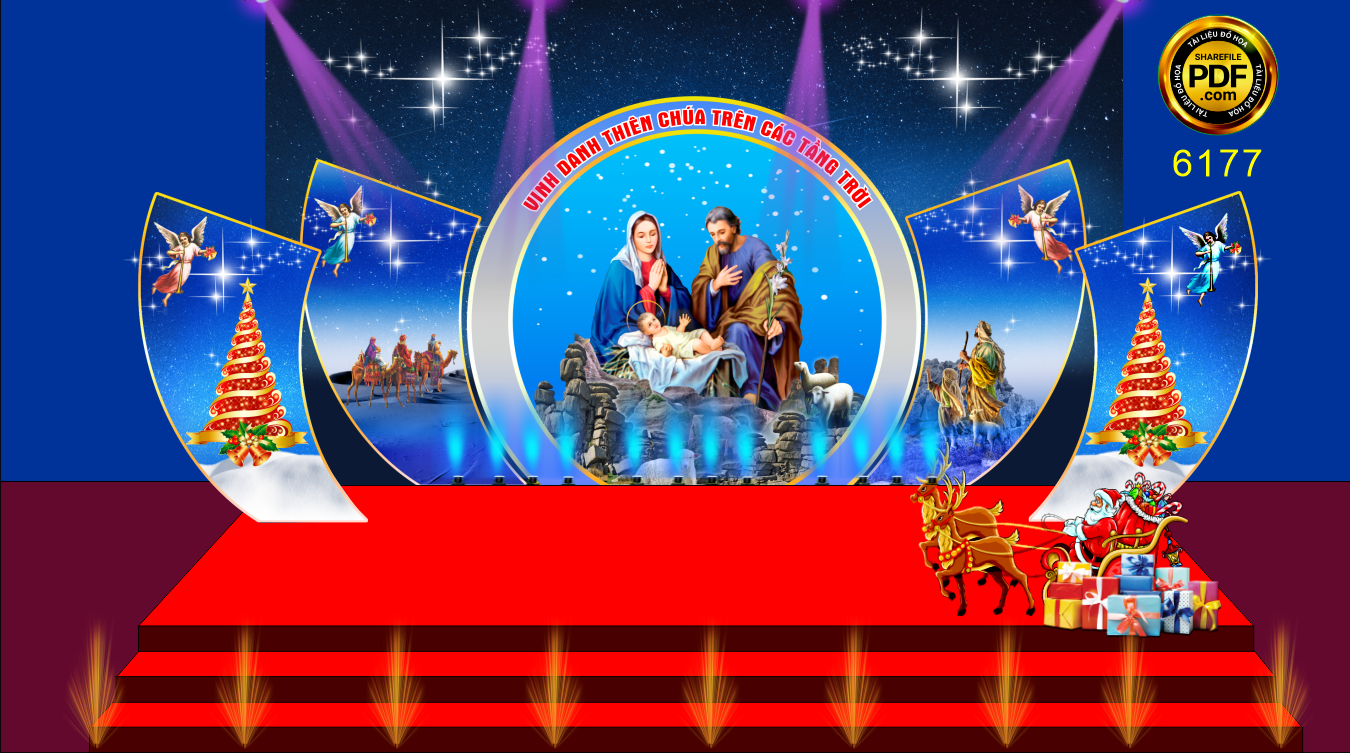 Backdrop Vinh danh thiên chúa trên các tầng trời #22