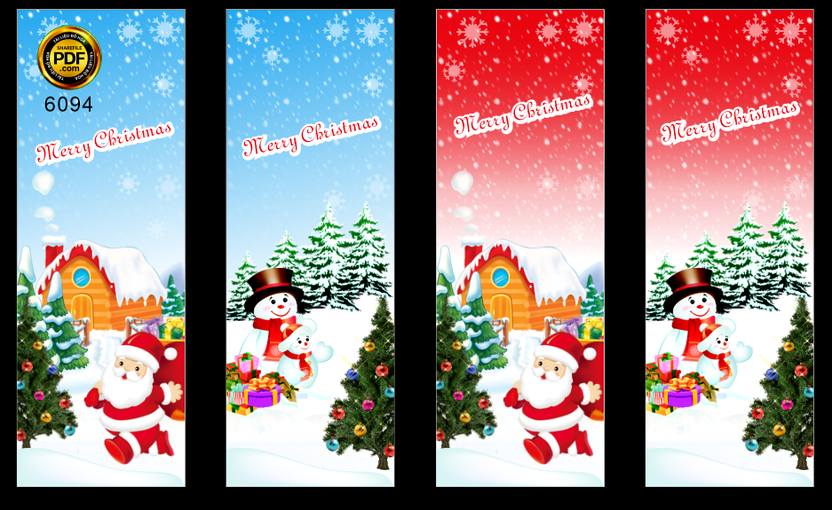 Banner đứng Merry Christmas – noel 2022 file corel
