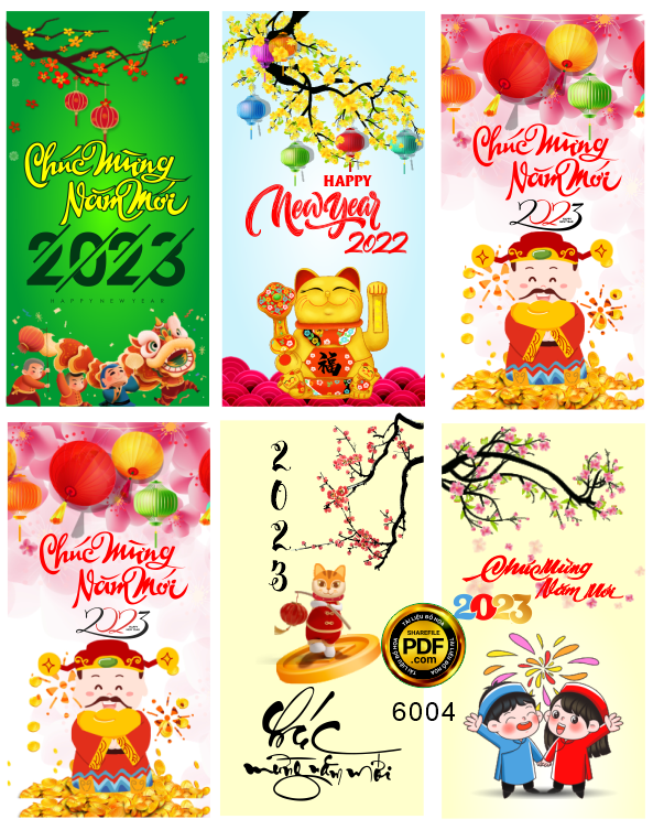 Bao lì xì chúc mừng năm mới 2023 #10 file corel