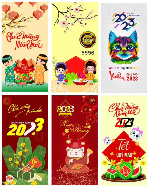 Bao lì xì chúc mừng năm mới 2023 #2 file corel