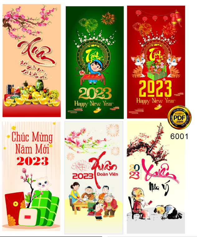 Bao lì xì chúc mừng năm mới 2023 #7 file corel